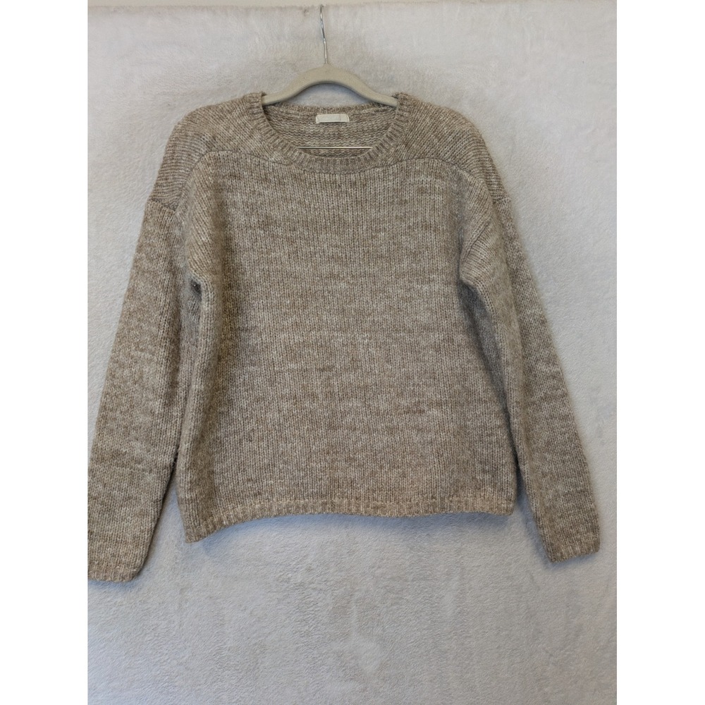 Studio CLIP Pullover Sweater Women's S Beige Alpaca Wool Blend‎ Chunky